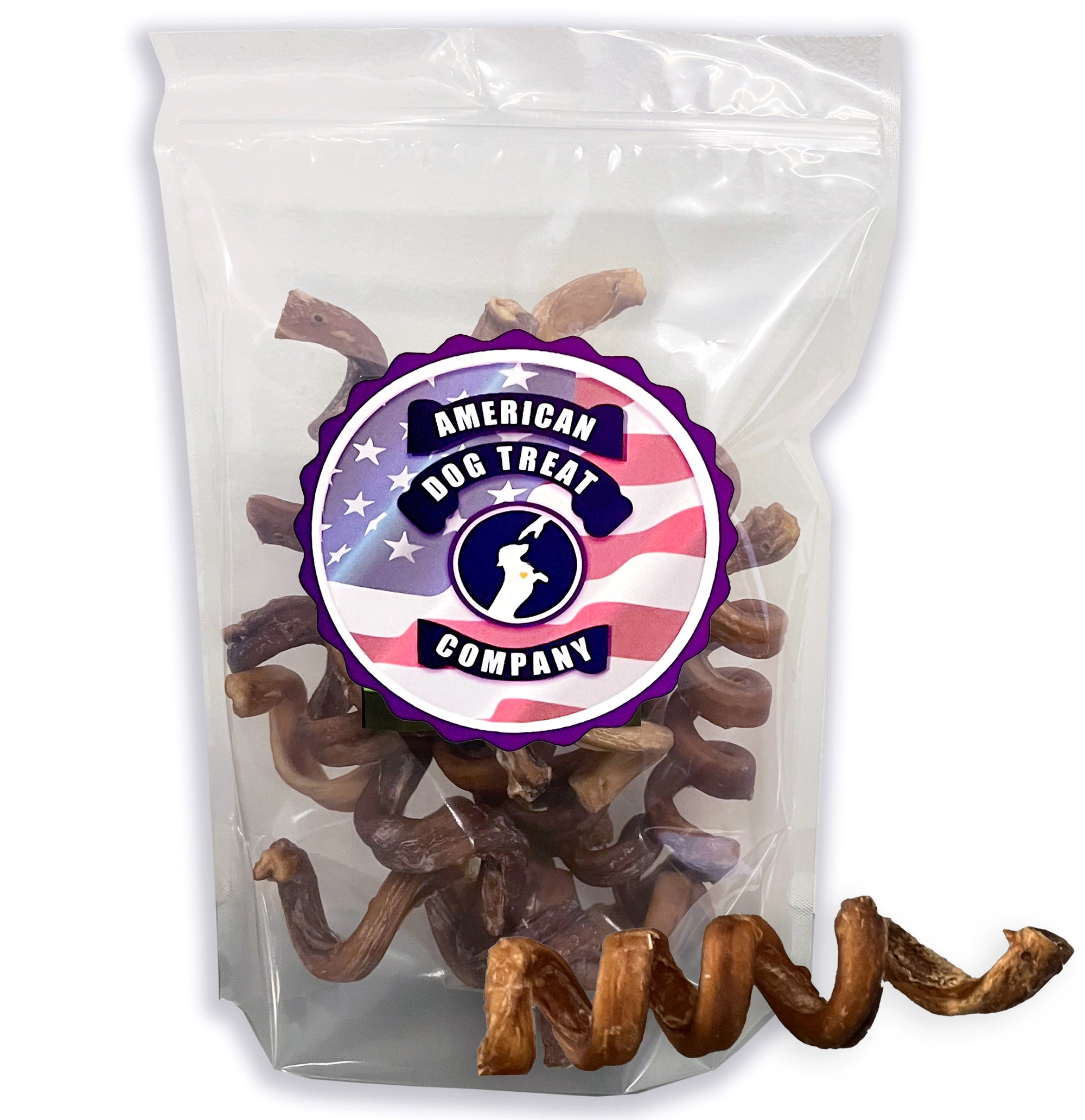 6" Bully Stick Springs for Dogs - Fun Challenging Single Ingredient Chew Dog Treats - Fully Digestible Pizzle Sticks