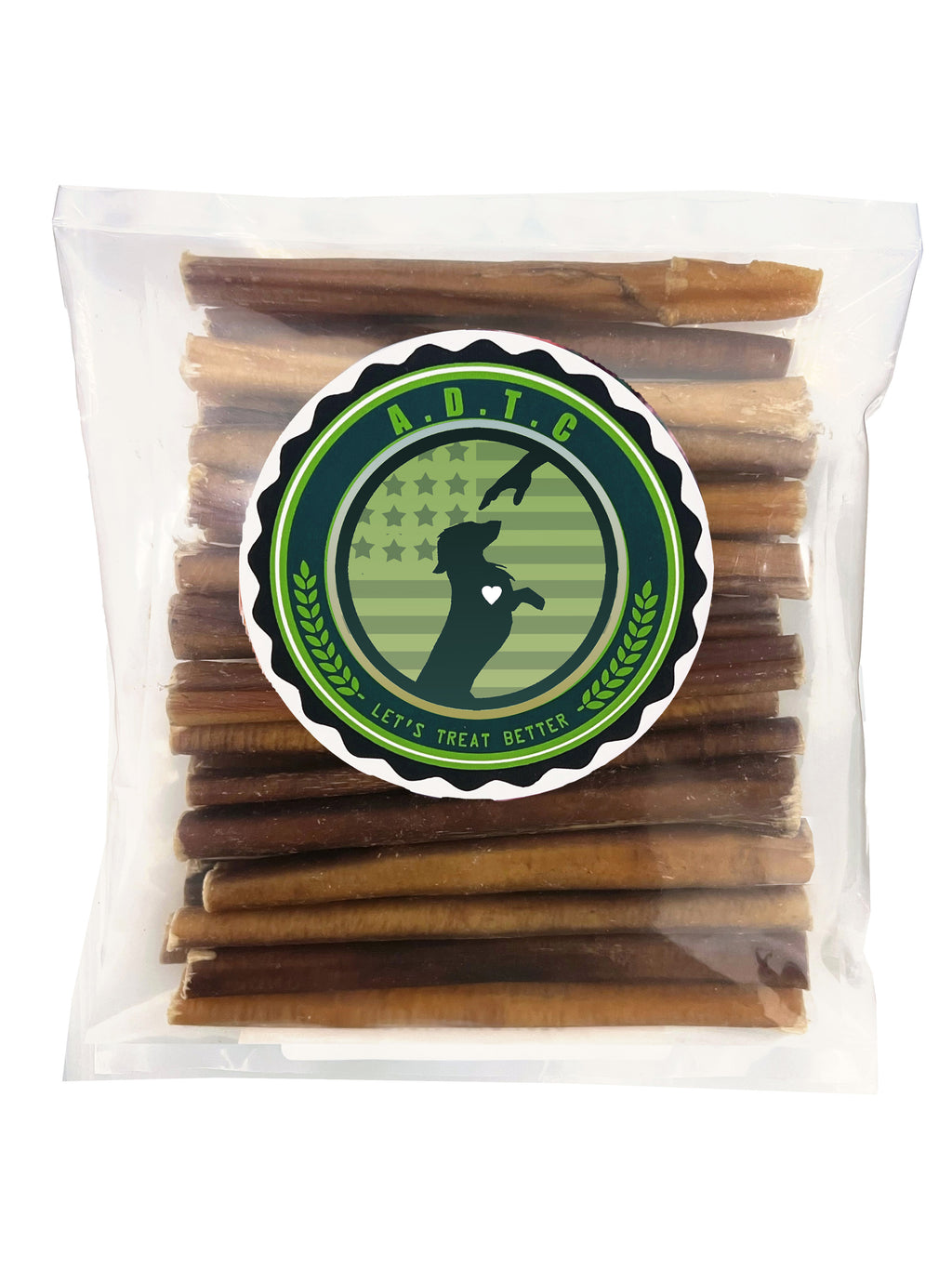 Bully Sticks for Dogs | Natural Long Lasting Pizzle Sticks | Single Ingredient Beef Pizzle | Dog Treats for Aggressive Chewers | 6-Inch Standard Thickness (Pack of 25)