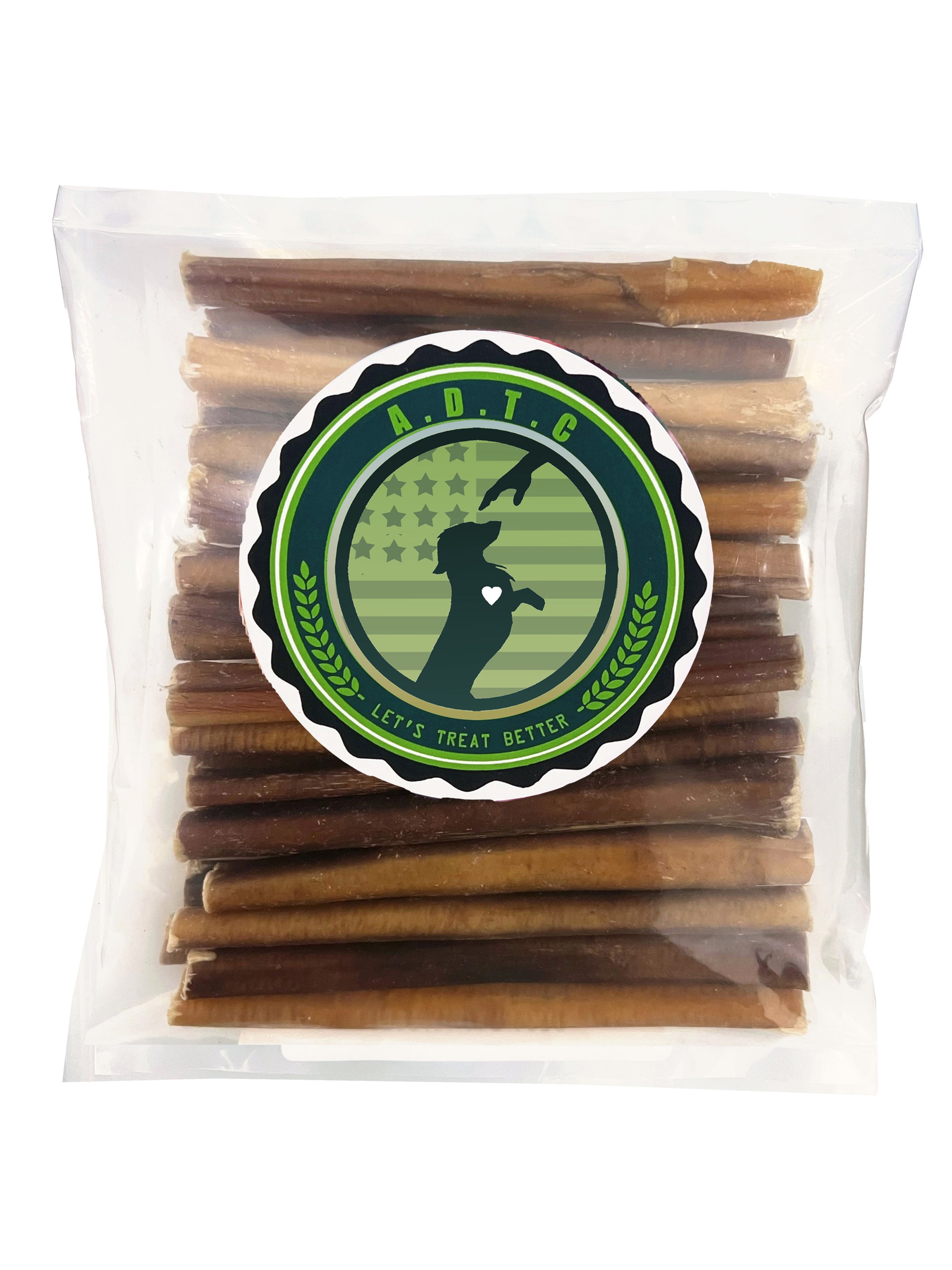 Bully Sticks for Dogs | Natural Long Lasting Pizzle Sticks | Single Ingredient Beef Pizzle | Dog Treats for Aggressive Chewers | 6-Inch Standard Thickness (Pack of 25)